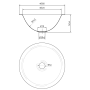 LVR-32-C Круглая раковина из нержавеющей стали 