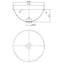 LVR-36-C Круглая раковина из нержавеющей стали 