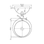 LVR-36-E Круглая раковина из нержавеющей стали 