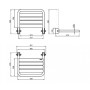 Сиденье для душа из нержавеющей стали матовой 15041.S