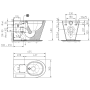 INP-655-OVC + SHATTAF Напольный унитаз из нержавеющей стали 