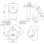 URB-A Угловой писсуар из нержавеющей стали