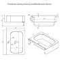 ПР301 Раковина прямоугольная нержавеющая сталь (армия) 