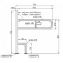 70-85 Поручень откидной на стойке с держателем туалетной бумаги TPOSm 
