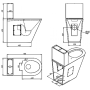  ПУ108 Унитаз напольный с баком антивандальный для ЛсОВ ПУ108