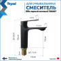 Смеситель для раковины Teymi Ellie, черный матовый T10227